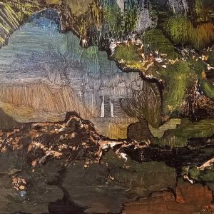 Vente en ligne de l'œuvre intitulée "Au centre de la terre" réalisée par l'artiste contemporaine Baylet Catherine.