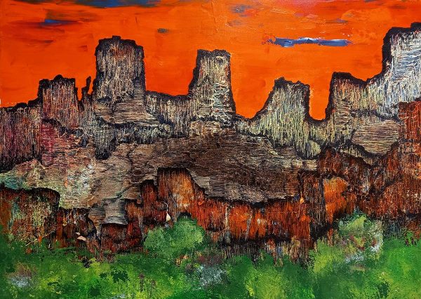 Vente en ligne de l'œuvre intitulée "Canyon" réalisée par l'artiste contemporaine Baylet Catherine.