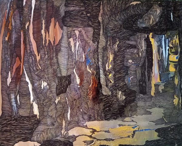 Vente en ligne de l'œuvre intitulée "Grotte" réalisée par l'artiste contemporaine Baylet Catherine.