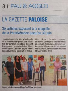 Six artistes exposent à la chapelle de la Persévérance à Pau